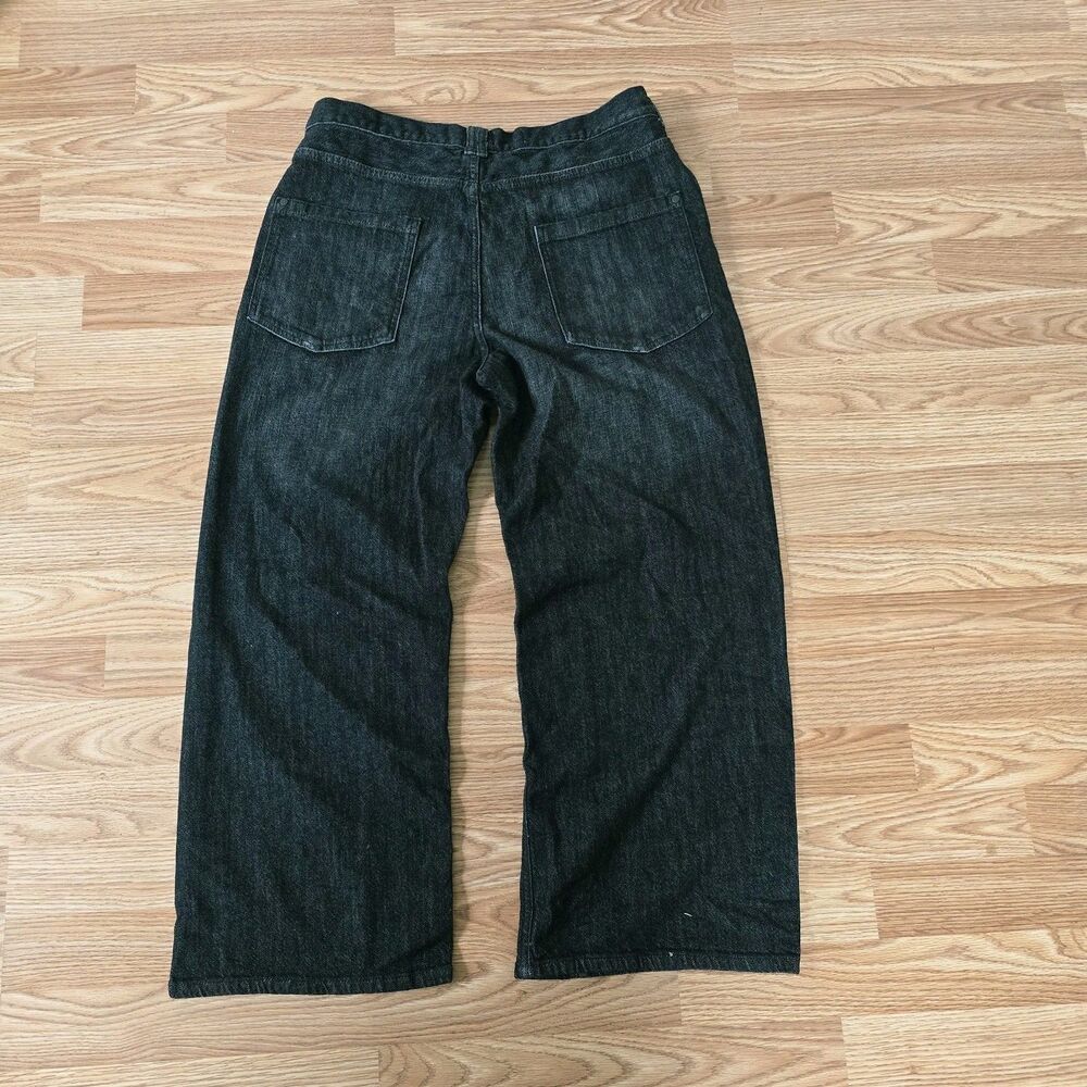 Anthropologie Pilcro Barrel Leg Jeans Women's Size 31 Black High-Rise - Picture 5 of 10